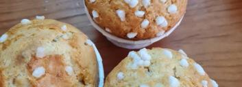 Muffins aux cristaux de sucre